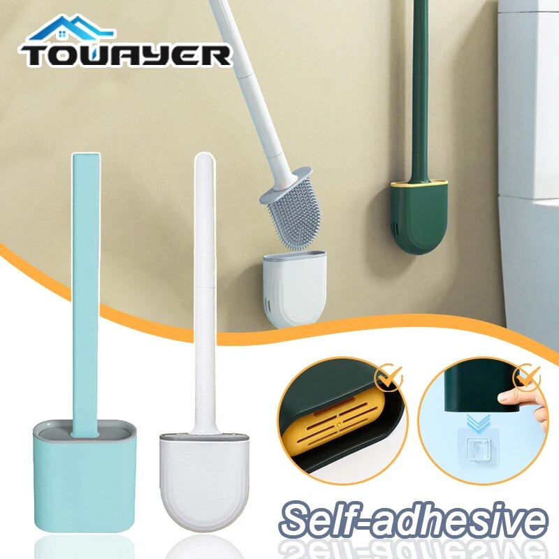 silicone toilet brush